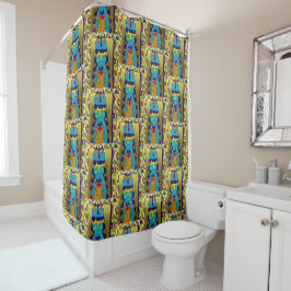 0163 - 3 katten - Shower Curtain Douchegordijn