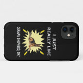 016 Ik vind Duitse herder gewoon heel leuk OK Case-Mate iPhone Case (Achterkant (horizontaal))