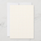 016 Marigold Dove & Chalice Gingham Eerste Communi Kaart (Achterkant)