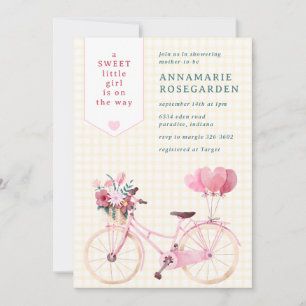 016 Marigold Zoete Bloemige Meisjesfiets Baby Show Kaart