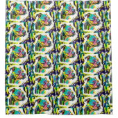 0173 - Pitbull Love Douchegordijn (Voorkant)