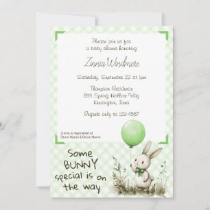 017 Mosgroen • Some Bunny Special Baby Shower Kaart