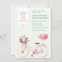 017 Moss Groene Zoete Bloemige Meisjesfiets Baby S