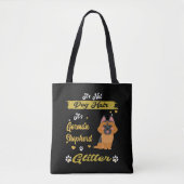 018 Het is geen hondenhaar Het is Duitse herder Gl Tote Bag (Voorkant)