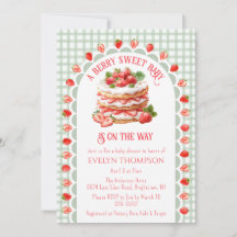 019 Bosgroene Aardbeien Shortcake Baby Shower