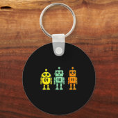 01 10 11 robot grappig binaire code robots 01 10 1 sleutelhanger (Voorkant)