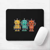 01 10 11 Robot Grappig voor Mannen Vrouwen Kindere Muismat (Met muis)