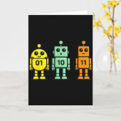 01 10 11 robot grappige binaire code robots 01 10 kaart (Gele Bloem)