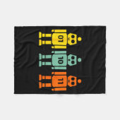 01 10 11 robot programmeren grappige mannen vrouwe fleece deken (Voorkant (Horizontaal))