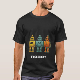 01 10 11 robot t-shirt