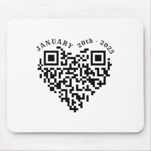 01-20-2025 Grappige Trump Dance Troll QR Scan voor Muismat