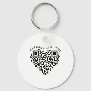 01-20-2025 Grappige Trump Dance Troll QR Scan voor Sleutelhanger