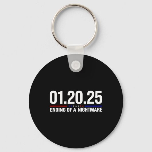 01 20 2025 januari 20th 2025 Einde van een eng Nig Sleutelhanger (Voorkant)