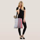 01.23 Ontwerper fleur-de-lis Tote Bag (Op model)