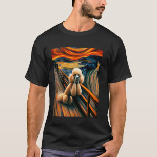 01 Expressionistische Artistieke Poodle Hond Artis T-shirt