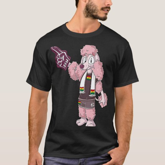 01 Fan Poodle Ghana T-shirt (Voorkant)
