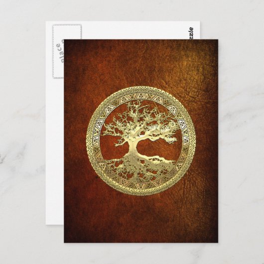 [01] Golden Tree of Life Briefkaart (Voorkant / Achterkant)