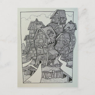 01 Inking 4 door Piliero Briefkaart