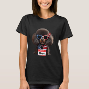 01 Miniatuur Poodle Hond Chloe Mannen Vrouwen Kind T-shirt