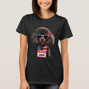 01 Miniatuur Poodle Hond Louie Mannen Vrouwen Kind T-shirt