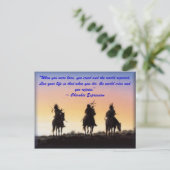 01_native_american, "Toen je geboren werd, cr... Briefkaart (Staand voorkant)