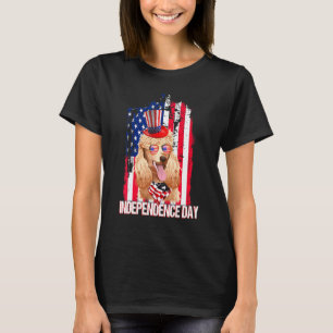 01 Onafhankelijkheidsdag Poodle Vlag 4 juli T-shirt