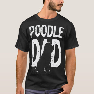 01 Poedel Hond Schattige Puppy vader T-shirt