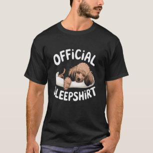 01 Poodle Dog Mama Officiële Slaapshirt Pyjama 's T-shirt