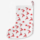 01 Reindeer Sterren Kousen Kleine Kerstsok (Achterkant)