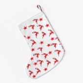 01 Reindeer Sterren Kousen Kleine Kerstsok (Achterkant (Hangend))