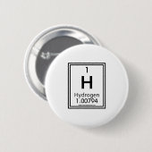 01 Waterstof Ronde Button 5,7 Cm (Voorkant /achterkant)