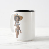 01A Dollz by: Svace - Series 01 Tweekleurige Koffiemok (Voorkant links)