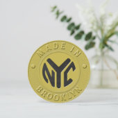 01of12 Brooklyn New York Party Uitnodiging (Staand voorkant)