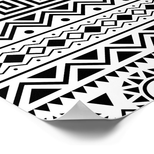 02012020 Tribal etnische Patroon-01 Poster (Hoek)