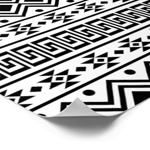 02012020 Tribal etnische Patroon-02 Poster