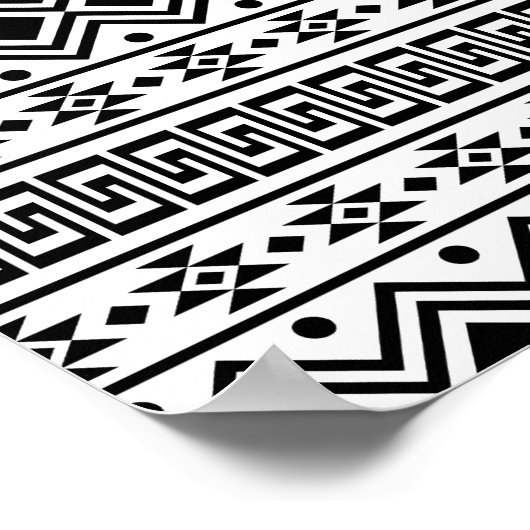 02012020 Tribal etnische Patroon-02 Poster (Hoek)