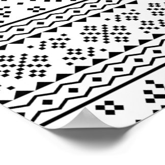 02012020 Tribal etnische Patroon-05 Poster