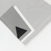 020216 - Grijs, wit en zwart op grijs CCCC Fleece Deken (Hoek)