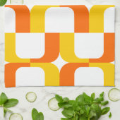 020614 - Amber en Sinaasappel op wit Theedoek (Gevouwen)