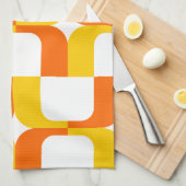 020614 - Amber en Sinaasappel op wit Theedoek (Quarter Fold)