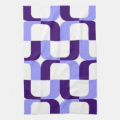 020614 - Pastel Blue en Deep Paars op White Theedoek (Verticaal)