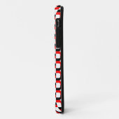 020614 - Rood en zwart op wit Case-Mate iPhone Case (Achterkant/links)