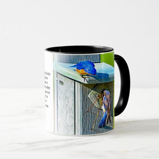 020 Bluebird Nesting 11 oz Classic Mok (Voorkant rechts)