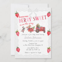 020 Mistgrijs Gingham Bes Zoete Boerderij Baby Sho
