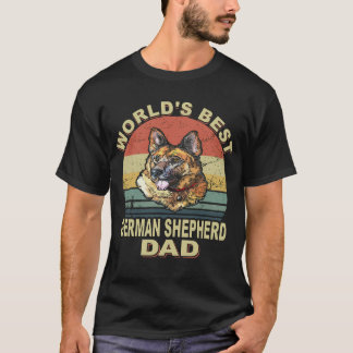 021 's Werelds beste Duitse herder papa Vintage T-shirt