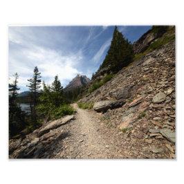 0239 8/12 Two Medicine Lake in Glacier Foto Afdruk