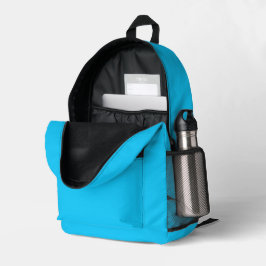 #024 Aqua Blue Color Collectie Bedrukte Rugzak