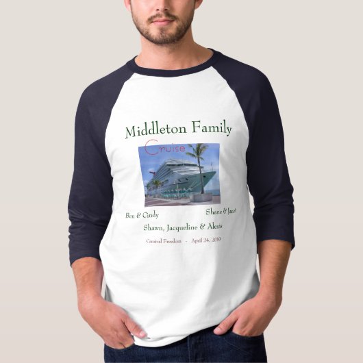 0258, Middleton Family, Ben & Cindy, Shane & Ja... T-shirt (Voorkant)