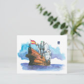(027) El Galéon Sailships Briefkaart (Staand voorkant)