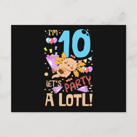 02.Axolotls-ontwerp voor een Axolotl-ventilator Aankondigingskaart (Voorkant)